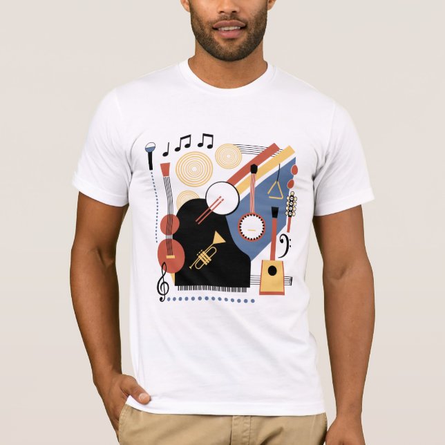 Bauhaus Band Musical Instruments T Shirt (Framsida)