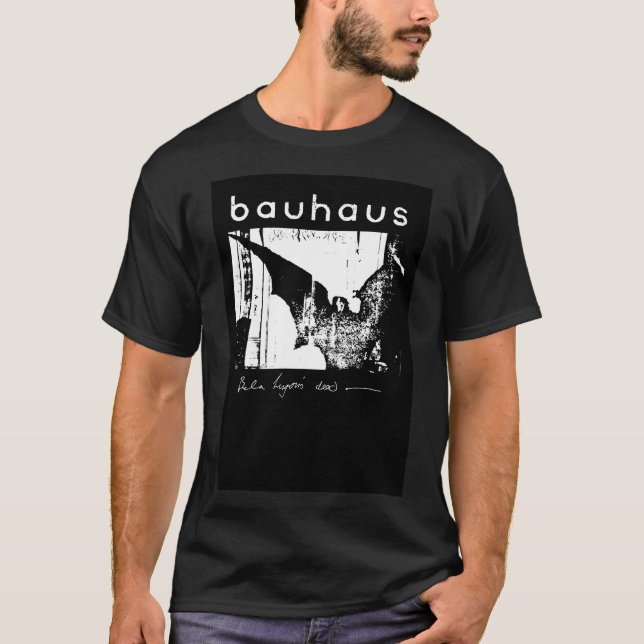 Bauhaus Bat Wings Bela Lugosi Dead T Shirt (Framsida)