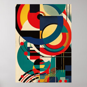 bauhaus, bauhaus design, modern design, geometrisk poster