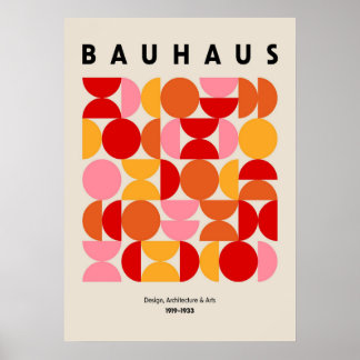 bauhaus, bauhaus design, modern design, geometrisk poster