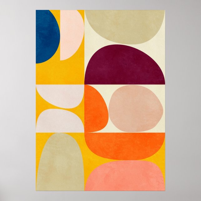 bauhaus, bauhaus design, modern design, geometrisk poster (Framsidan)