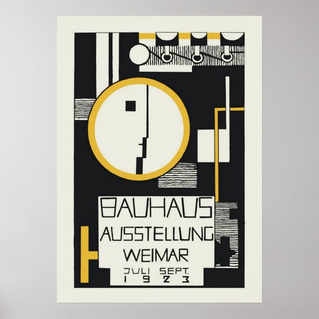 bauhaus, bauhaus design, modern design, geometrisk poster (Framsidan)