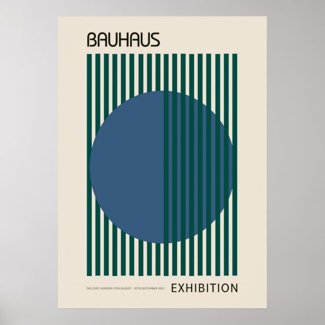 bauhaus, bauhaus design, modern design, geometrisk poster (Framsidan)