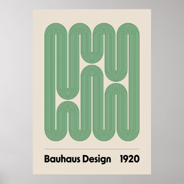 bauhaus, bauhaus design, modern design, geometrisk poster (Framsidan)