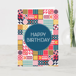 Bauhaus-Blommigtens geometriska mappade inbjudan