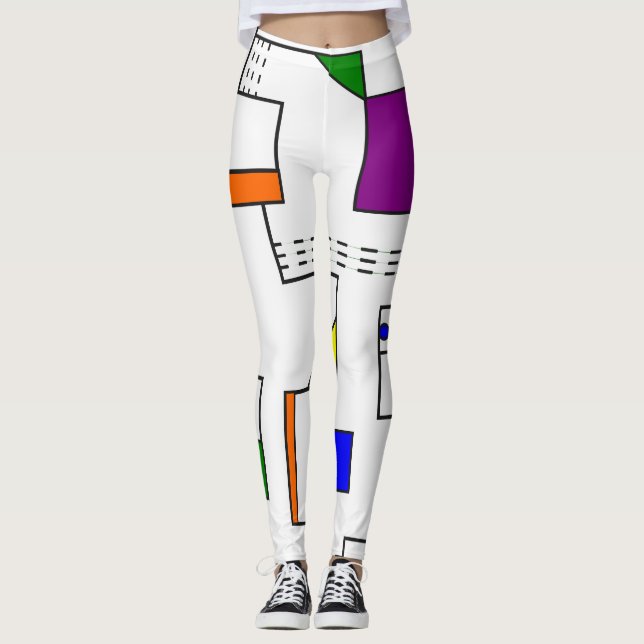 Bauhaus Circuits Leggings (Framsida)