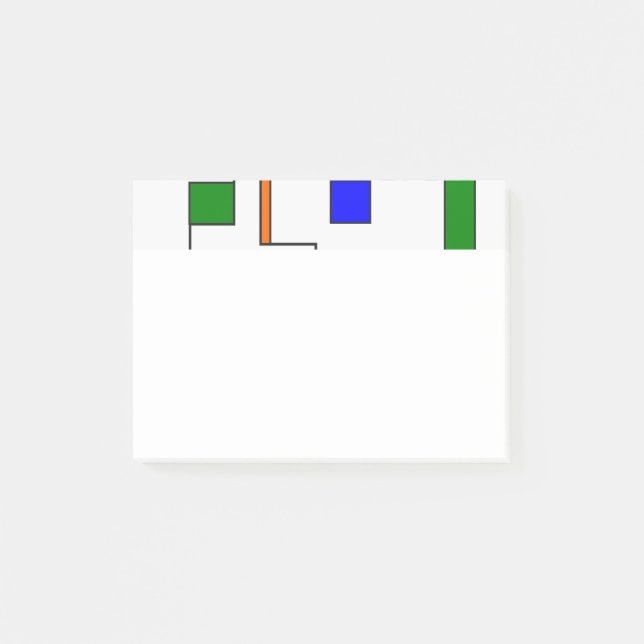 Bauhaus Circuits Post-it Block (Framsida)