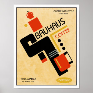 Bauhaus Coffee Poster