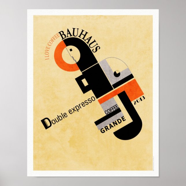 Bauhaus Coffee Poster (Framsidan)