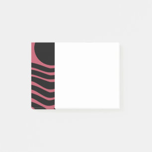 Bauhaus Deep Rosa Abstrakt Post-it Block