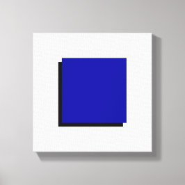 Bauhaus Design Geometric Art Blue Square Canvastryck