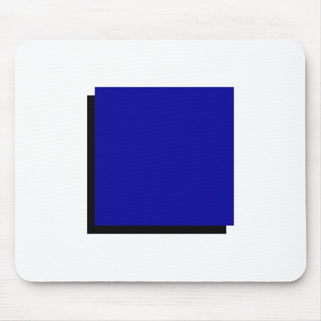 Bauhaus Design Geometric Art Blue Square Musmatta (Framsidan)