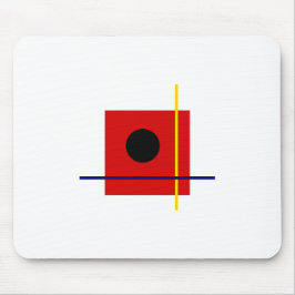 Bauhaus Design Geometric Art Red Composition Musmatta