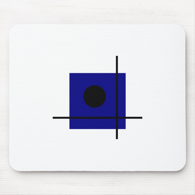 Bauhaus Design Geometric Art-sammansättning Musmatta (Framsidan)