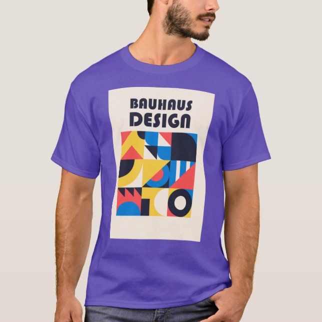 Bauhaus Design Premium T Shirt (Framsida)