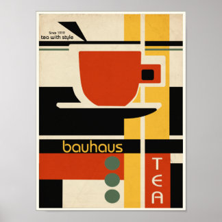 Bauhaus Design Tea Poster