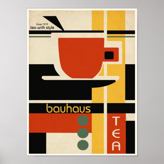 Bauhaus Design Tea Poster (Framsidan)