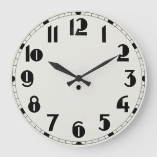 Bauhaus Design Wall Clock Stor Klocka