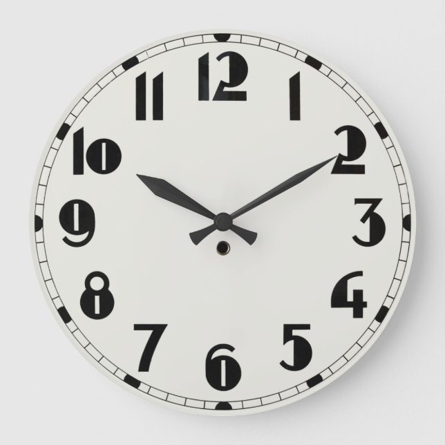 Bauhaus Design Wall Clock Stor Klocka (Framsida)