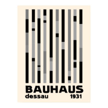 Bauhaus Dessau 1931 Modernist Homage Black Cream