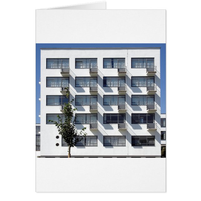 Bauhaus Dessau Tyskland Hälsningskort (Framsidan)