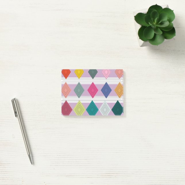 Bauhaus Diamond Quilt Post-it Block (Kontor)