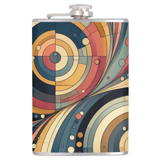 Bauhaus Duality Vinyl Wrapped Flask Fickplunta (Framsidan)