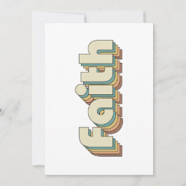 Bauhaus Faith Christian inspirational Vibes Inbjudningar