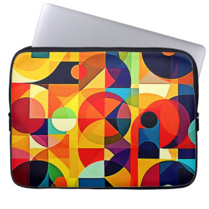 Bauhaus Färggeometri Design Laptop Fodral
