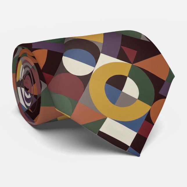 Bauhaus Färggeometri Slips (Rullad)