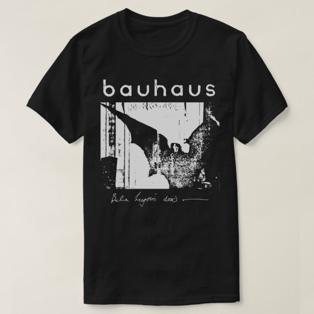Bauhaus - Fladdermus Vingar - Bela Lugosi's Dead E T Shirt (Design framsida)