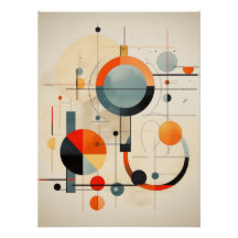 Bauhaus Geometric Abstract Composition