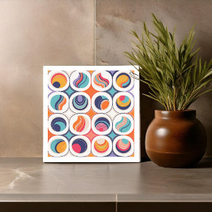 Bauhaus Geometric Abstrakt Mönster#2 ID1068 Kakelplatta
