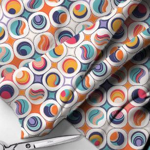 Bauhaus Geometric Abstrakt Mönster#2 ID1068 Tyg