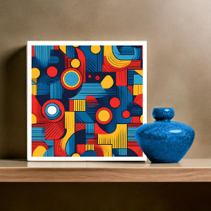 Bauhaus Geometric Abstrakt Mönster#4 ID1068 Kakelplatta