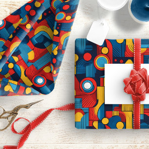 Bauhaus Geometric Abstrakt Mönster#4 ID1068 Presentpapper