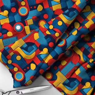 Bauhaus Geometric Abstrakt Mönster#4 ID1068 Tyg