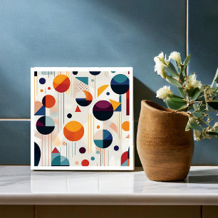 Bauhaus Geometric Abstrakt Mönster#5 ID1068 Kakelplatta