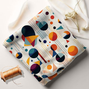 Bauhaus Geometric Abstrakt Mönster#5 ID1068 Tyg