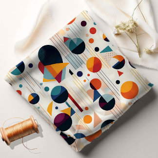 Bauhaus Geometric Abstrakt Mönster#5 ID1068 Tyg