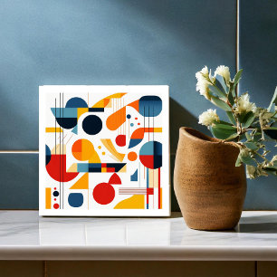 Bauhaus Geometric Abstrakt Mönster#6 ID1068 Kakelplatta