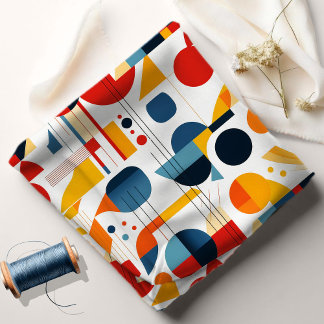Bauhaus Geometric Abstrakt Mönster#6 ID1068 Tyg