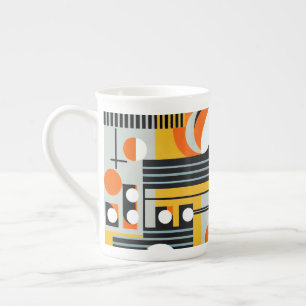 Bauhaus Geometric Design 01 Perfekt för Benporslin Mugg