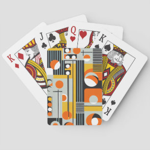 Bauhaus Geometric Design 01 Perfekt för Casinokort