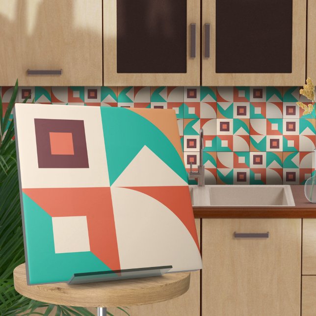 Bauhaus geometrisk abstrakt N1 Kakelplatta (Skapare uppladdad)