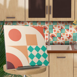 Bauhaus geometrisk abstrakt N3 Kakelplatta