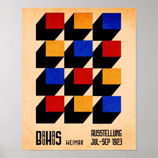 Bauhaus Geometrisk Modern Affisch  (Framsidan)