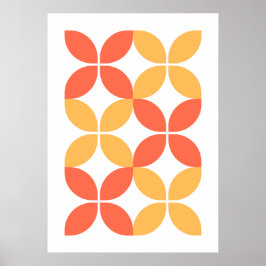 bauhaus geometriska former poster