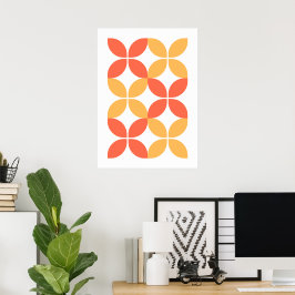 bauhaus geometriska former poster