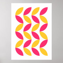 Bauhaus-geometriska former poster